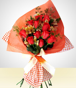 San Valentn - Bouquet 12 Rosas
