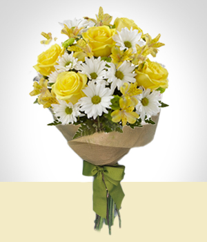 Amor y Romance - Bouquet Amarillo